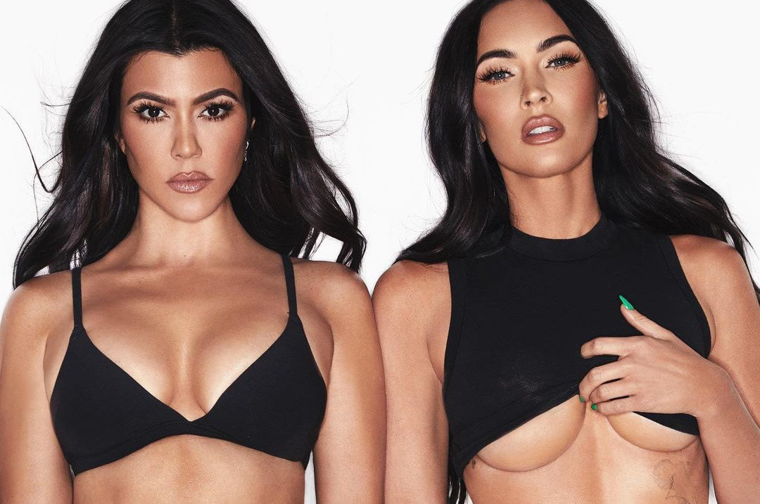 Και εγένετο συνεργασία: Kourtney Kardashian και Megan Fox ποζάρουν τόπλες για χάρη της Kim