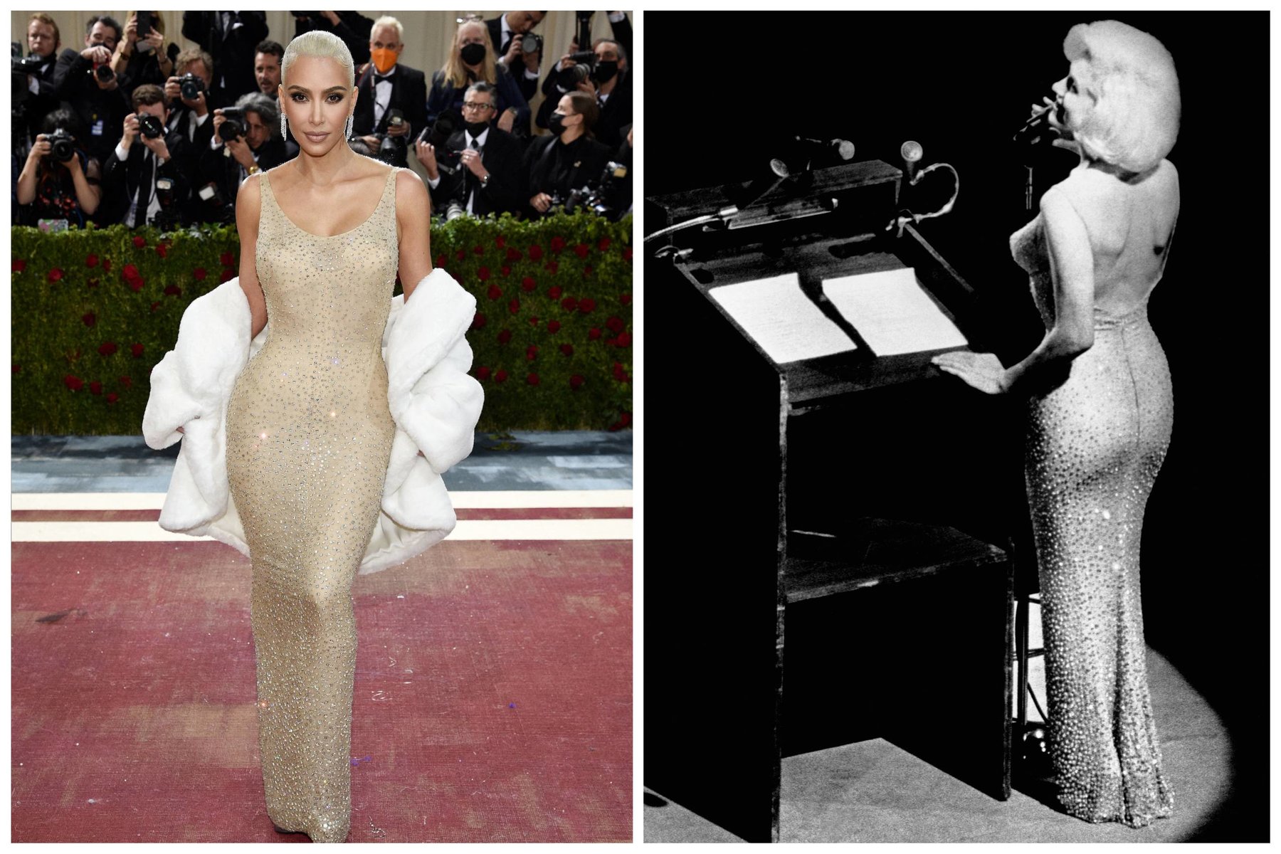 Kim Kardashian: Ιστορική η εμφάνισή της στο Met Gala 2022 με το θρυλικό φόρεμα της Marilyn Monroe από το 1962