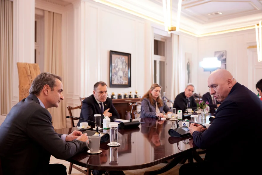 Συνάντηση Μητσοτάκη με τον Ιταλό υπουργό Άμυνας Κυριάκος Μητσοτάκης
