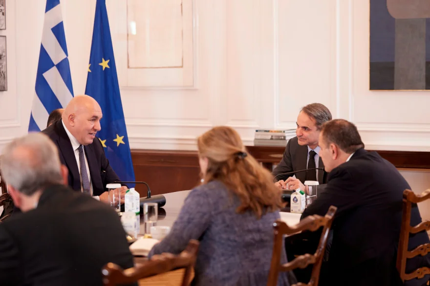 Συνάντηση Μητσοτάκη με τον Ιταλό υπουργό Άμυνας Κυριάκος Μητσοτάκης