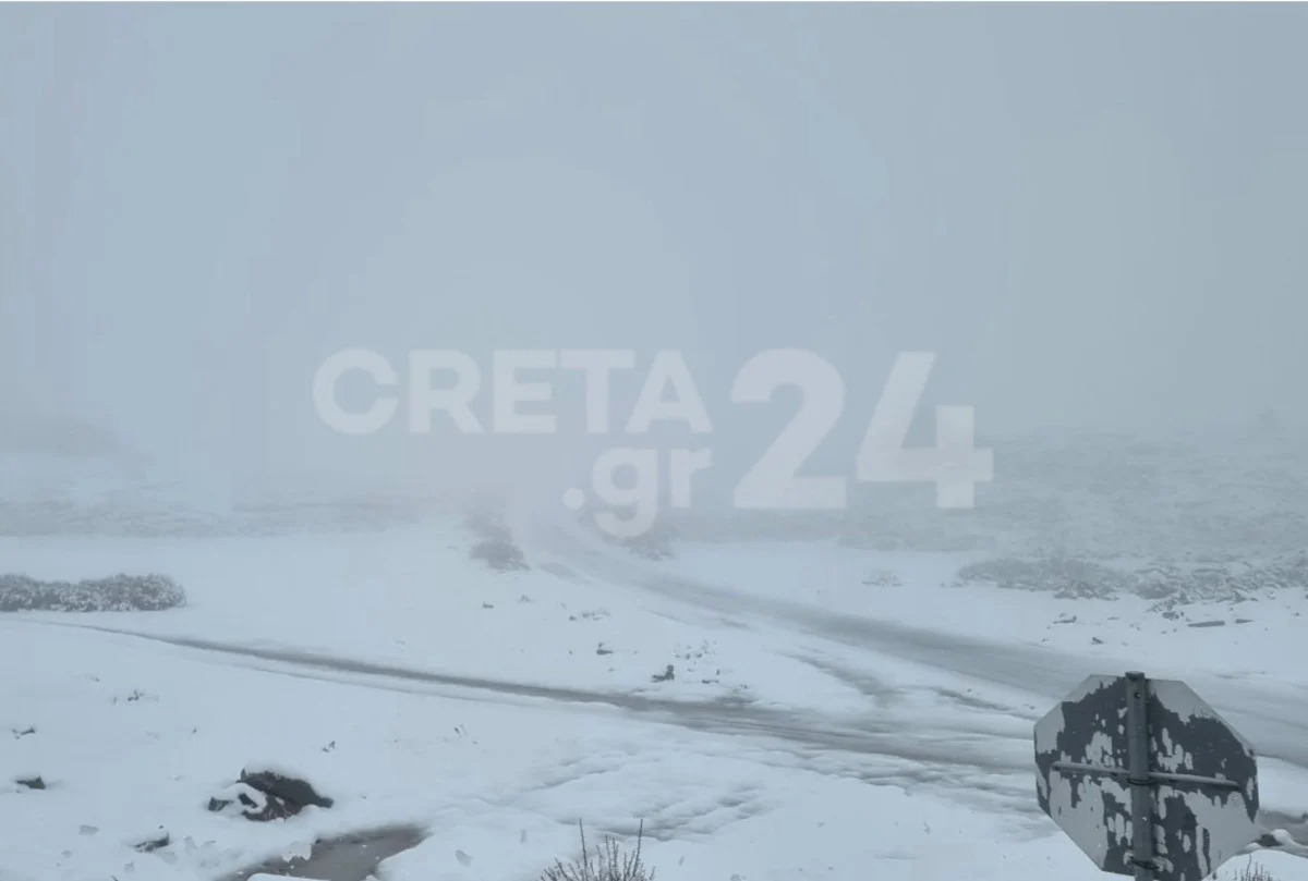Κρήτη: Κακοκαιρία με υδροστρόβιλους και χιόνια σάρωσε το νησί (Βίντεο)