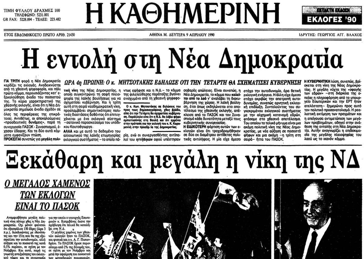 Η ιστορία των εκλογών