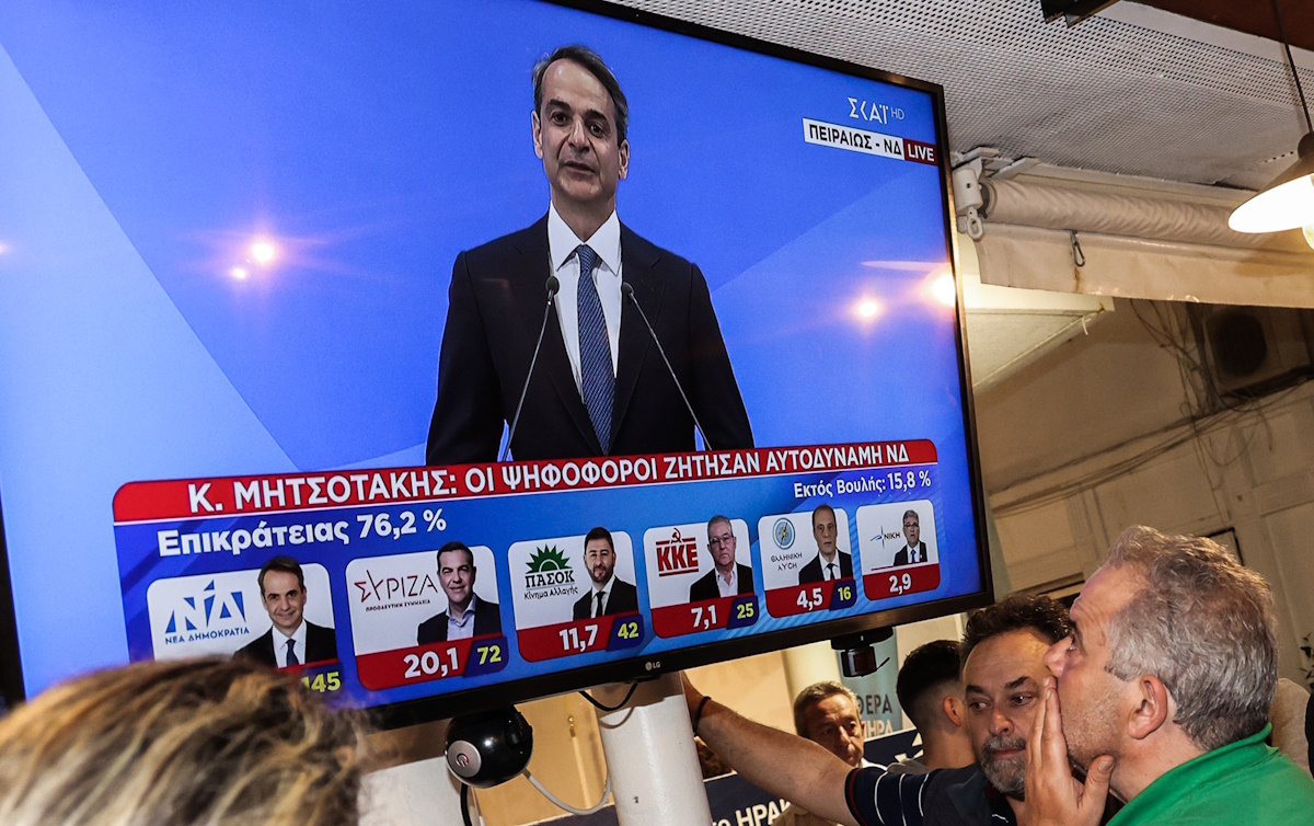 Εκλογές 2023: Ιστορική νίκη για τον Μητσοτάκη – ΝΔ 40,79%, ΣΥΡΙΖΑ 20,07%