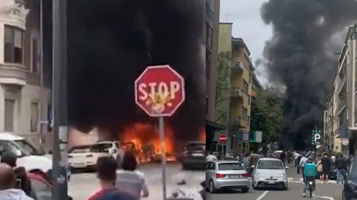 Έκρηξη από φιάλες αερίου στο κέντρο του Μιλάνου