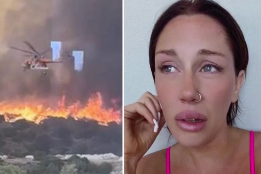 Ρόδος: Βρετανίδα τουρίστρια ξεσπά σε κλάματα – «Έλληνας ήρωας έσωσε την οικογένειά μου από τη φωτιά» (vid)