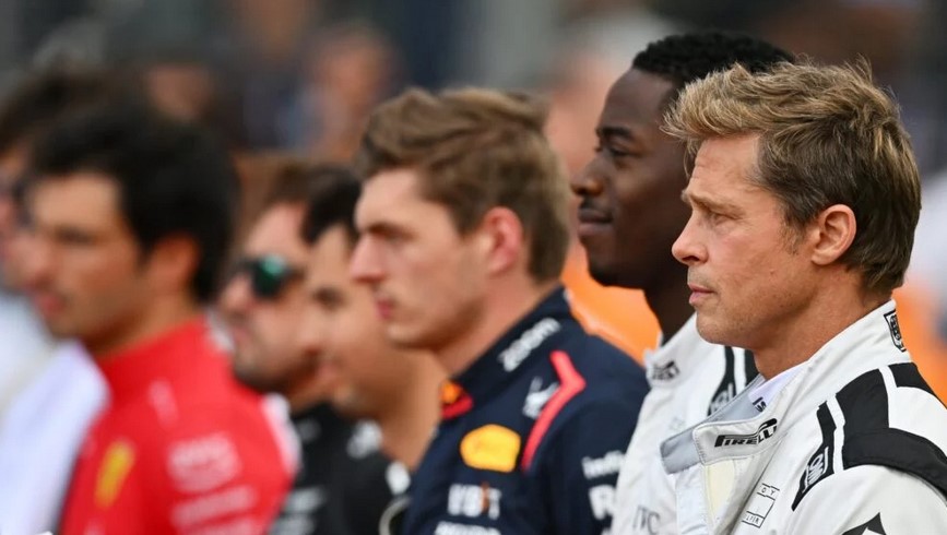 Ο Brad Pitt πιλότος της Formula 1 στο Silverstone