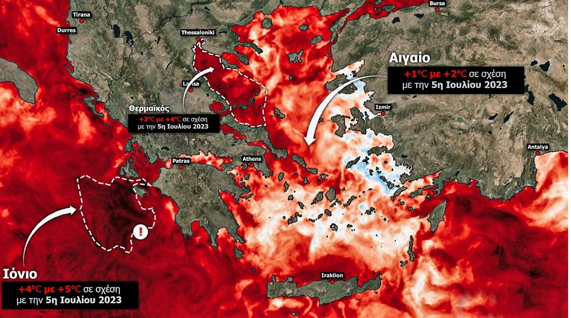 Meteo: «Έβρασε» η θάλασσα από τον παρατεταμένο καύσωνα – 35άρια το Σαββατοκύριακο 