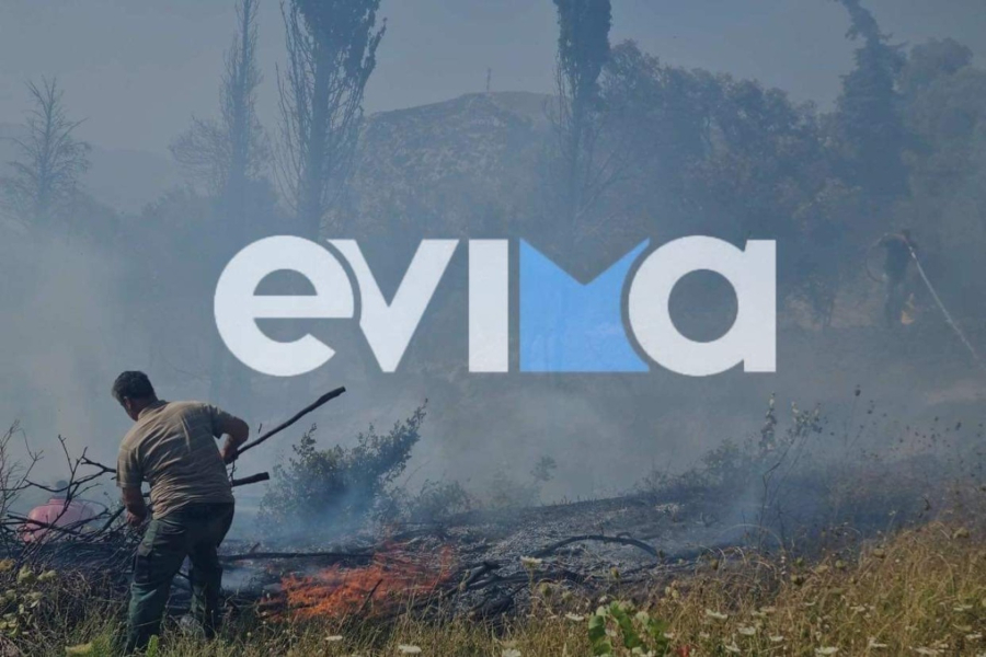 Φωτιά στην Κύμη σε κοντινή απόσταση από το νοσοκομείο