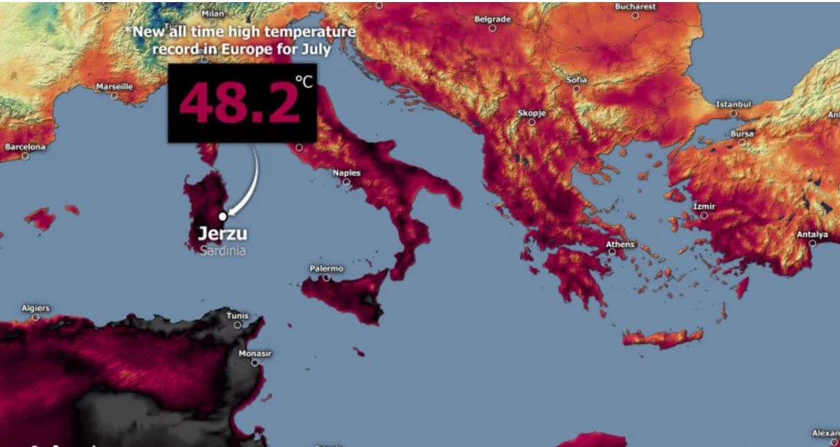 «Συναγερμός» από τους ειδικούς: «Φλέγεται» η Μεσόγειος – Το φαινόμενο «hot-dry-windy» και οι ακραίοι καύσωνες  που θα γίνουν  συνήθεια