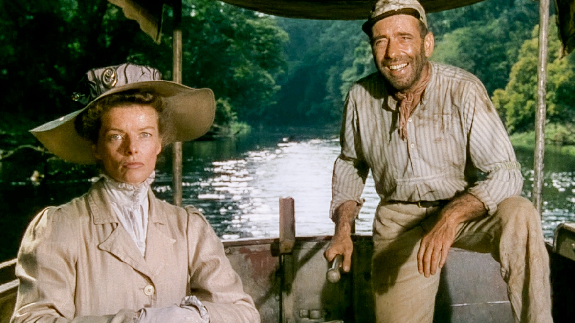 Hepburn and Bogart, the african queen