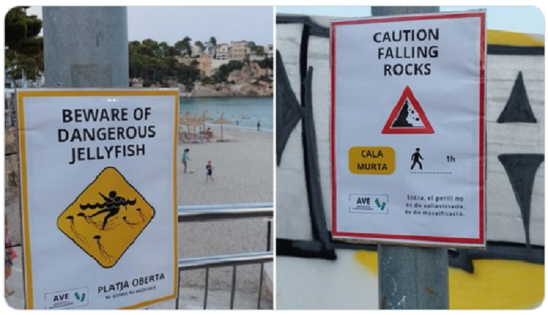 Άλλο… level οι Ισπανοί: Έβαλαν fake ταμπέλες σε παραλίες για να διώχνουν τους τουρίστες