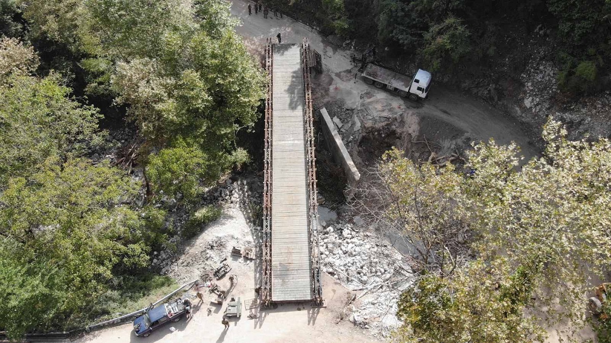 Θεσσαλία: Ολοκληρώθηκε η κατασκευή γέφυρας Μπέλευ