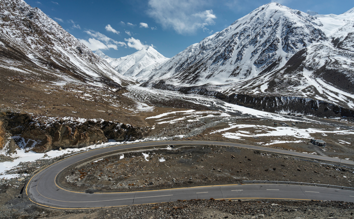 Karakoram Πακιστάν Κίνα σύνορα αυτοκινητόδρομος