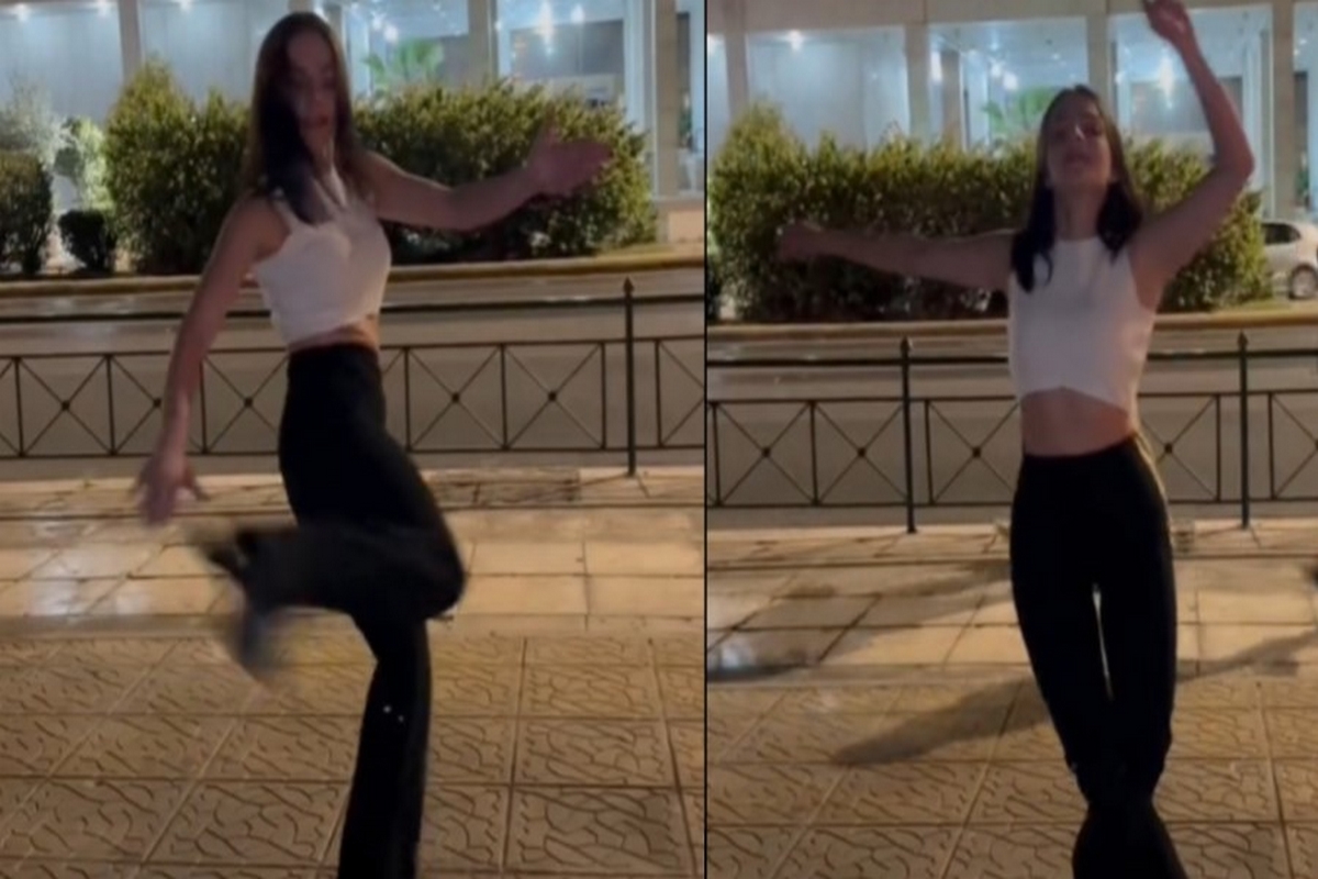 Αστυνομία: Viral η χορογράφος που χόρεψε ζεϊμπέκικο έξω από τη ΓΑΔΑ για να πει «ευχαριστώ»