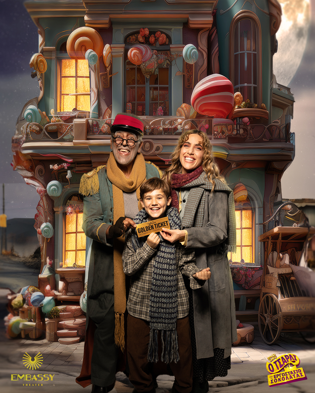 EMBASSY Theater: Ο Τσάρλι και το Εργοστάσιο Σοκολάτας του Roald Dahl EMBASSY Theater - Ο Τσάρλι και το Εργοστάσιο Σοκολάτας