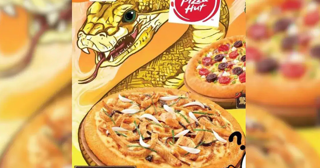 Ίσως είναι βόας, ίσως είναι κροταλίας: Η Pizza Hut βάζει topping κρέας φιδιού στην πίτσα της