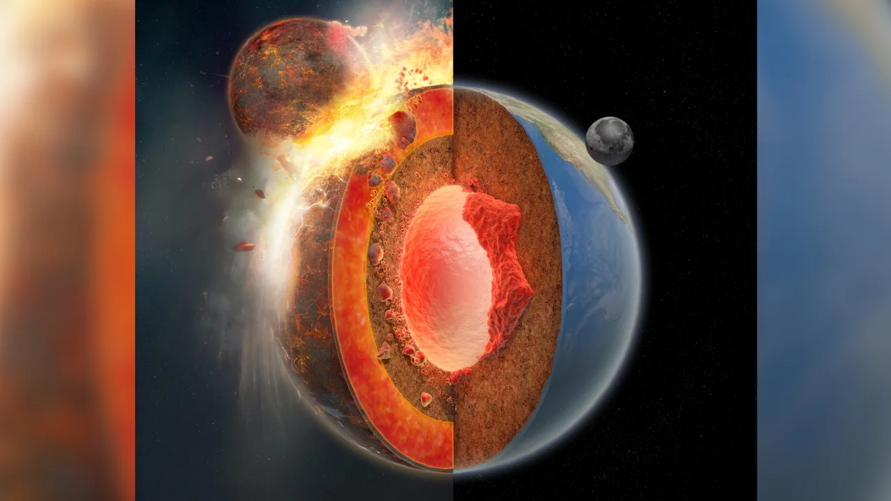 Βρέθηκαν υπολείμματα της Θείας, ενός αρχαίου πλανήτη που συγκρούστηκε με τη Γη για να σχηματίσει το φεγγάρι