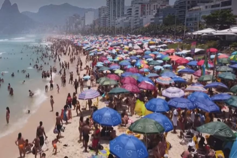 Αδιανόητες θερμοκρασίες στη Βραζιλία: 58,5 βαθμούς Κελσίου έδειξε το θερμόμετρο στο Ρίο, για… 39 ήταν η πρόβλεψη