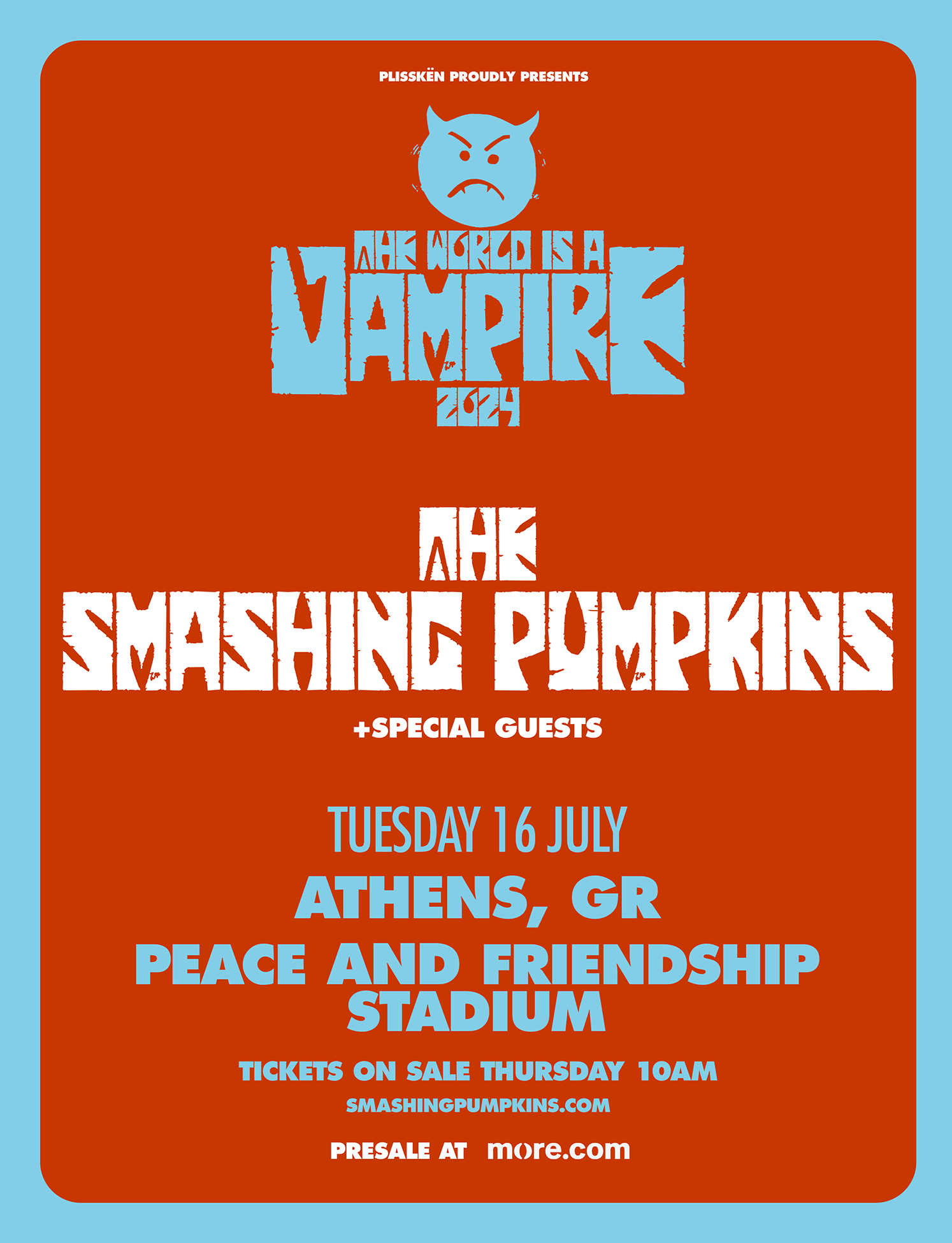 Οι Smashing Pumpkins στην Αθήνα! Οι Smashing Pumpkins στην Αθήνα!