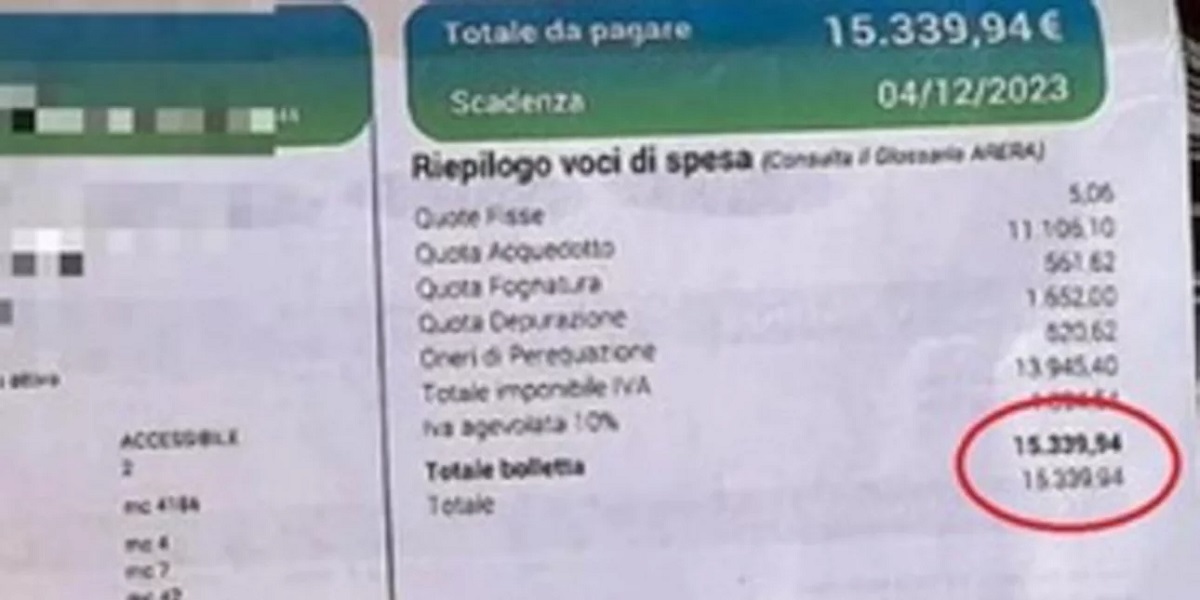 Ιταλία: 88χρονη έπαθε σοκ όταν ο λογαριασμός ύδρευσης ήρθε 15.000 ευρώ – Η τραγική ειρωνεία που την οδήγησε στο θάνατο