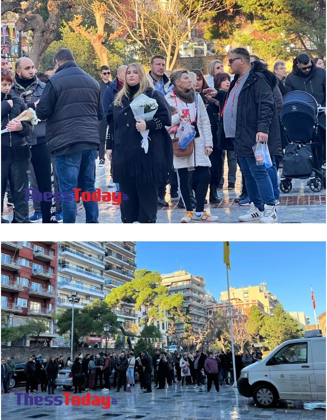 Η εξόδιος ακολουθία του Βασίλη Καρρά - Ουρές για το λαϊκό προσκύνημα Βασίλη Καρρά